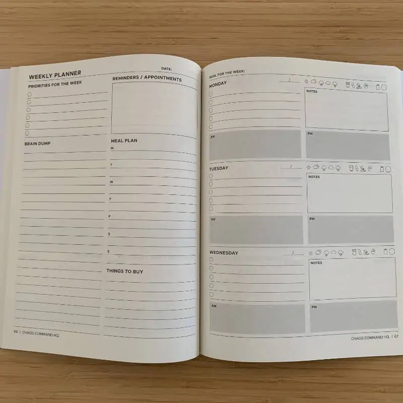 MBH Press - Planner - Weekly Spread
